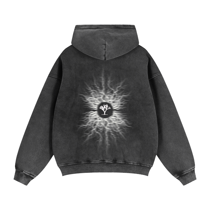 University Zip-Through Boxy Hoodie