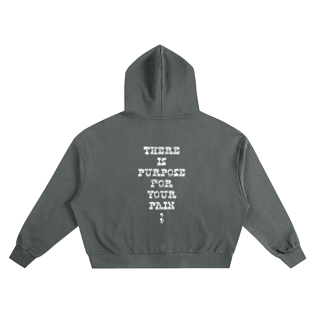 3 Crosses Boxy Oversized Hoodie