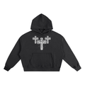 3 Crosses Boxy Oversized Hoodie