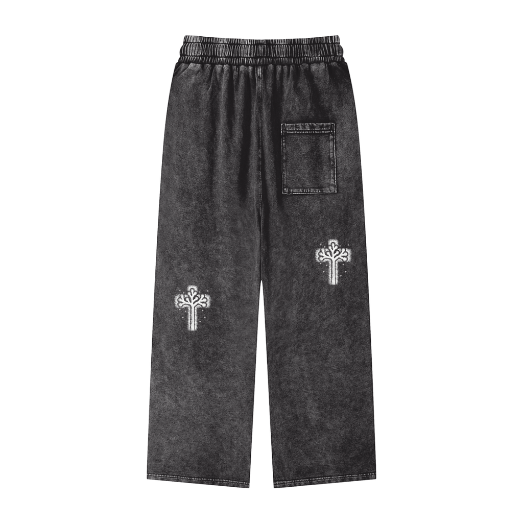 A4 - One:Nine Acid Wash Straight Leg Pants