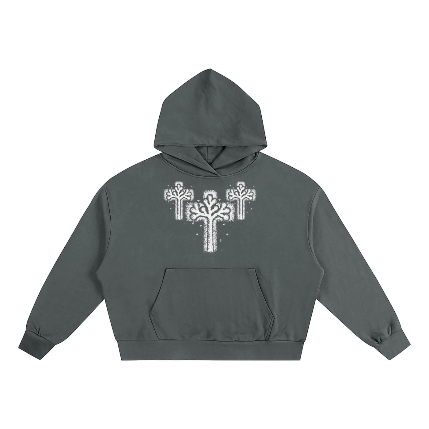 3 Crosses Boxy Oversized Hoodie