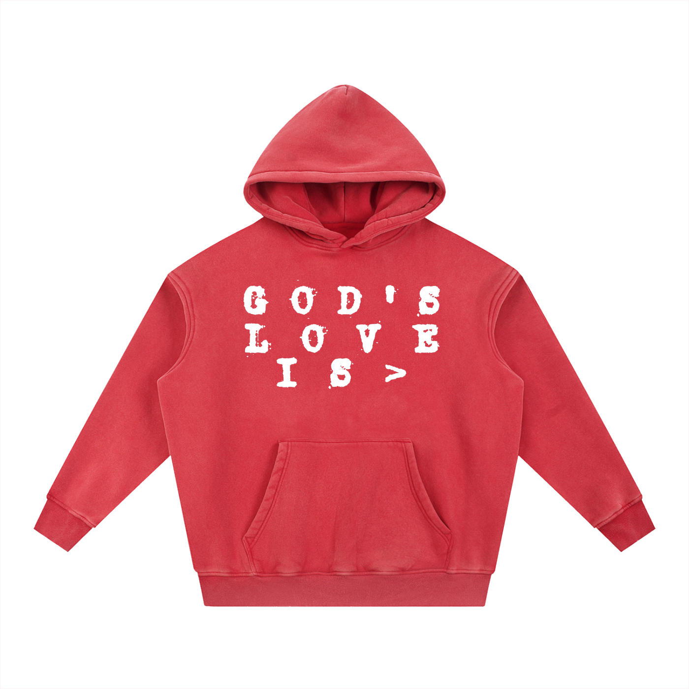 God’s Love is > Snow Wash Oversize Hoodie