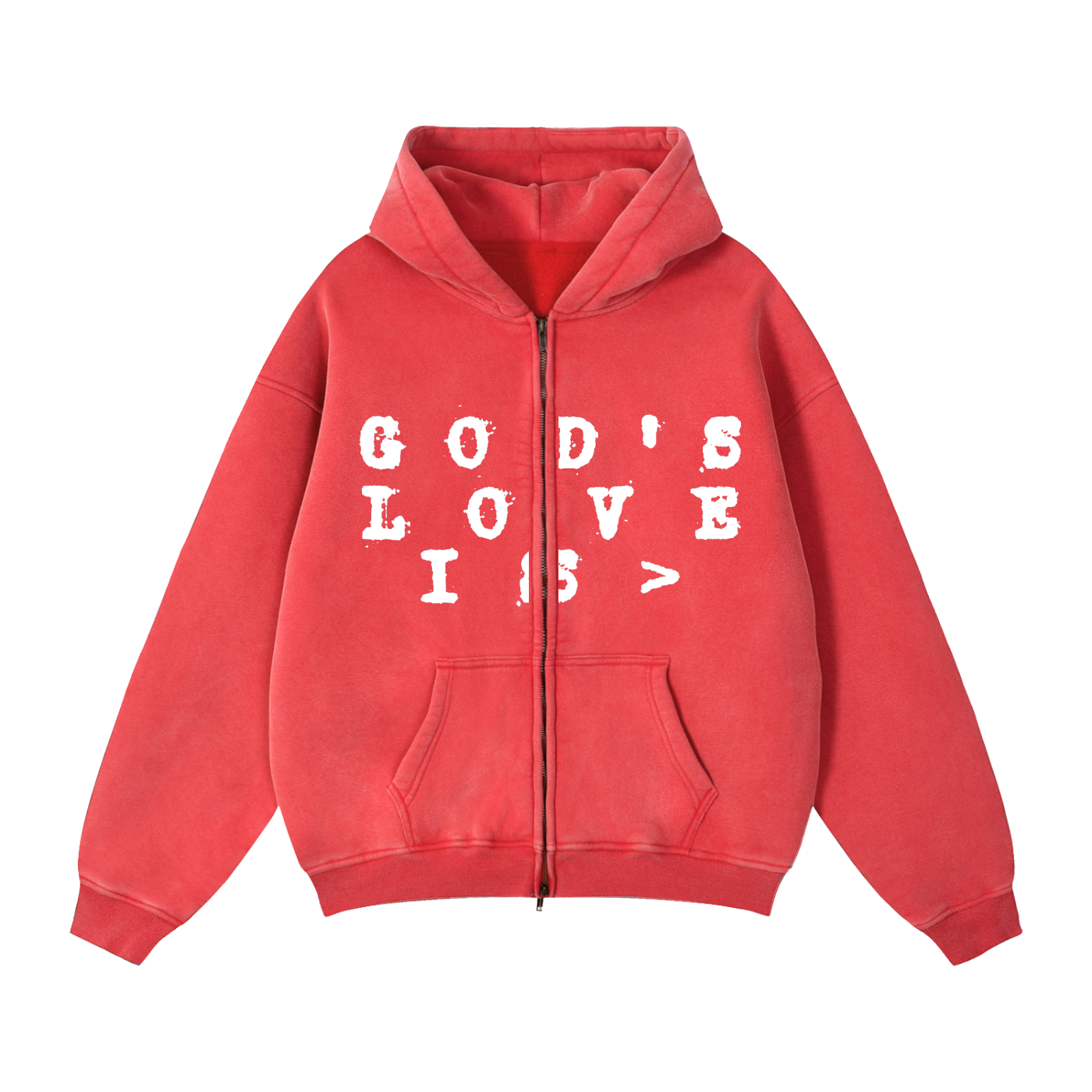God’s Love is > Zip-Through Hoodie