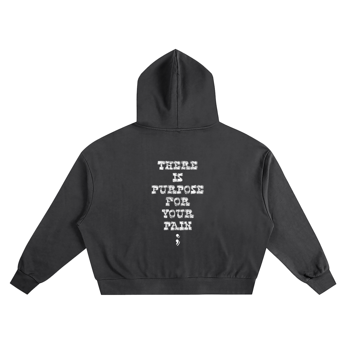 3 Crosses Boxy Oversized Hoodie